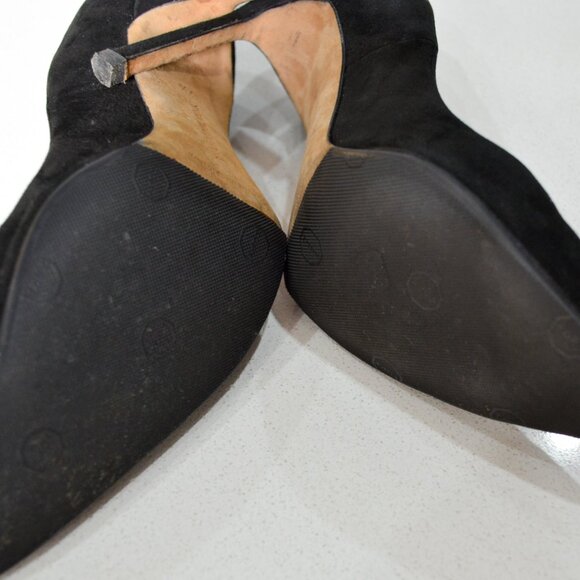 MANOLO BLAHNIK BB 105 Black Suede Stilettos - Picture 9 of 9